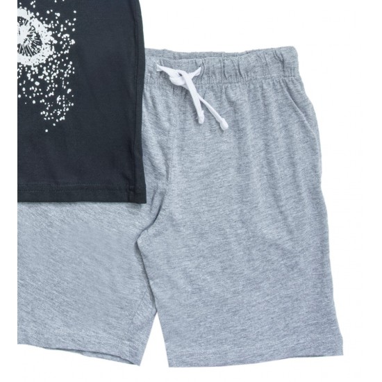 FUNKY Σετ Αμάνικο και Βερμούδα 123-101111 Μαύρο/Γκρι 