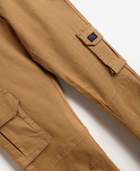 FUNKY Παντελόνι Cargo 124-111100-01 Καφέ