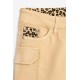 FUNKY Σορτς Τζιν 124-532103 Μπεζ/Animal Print 