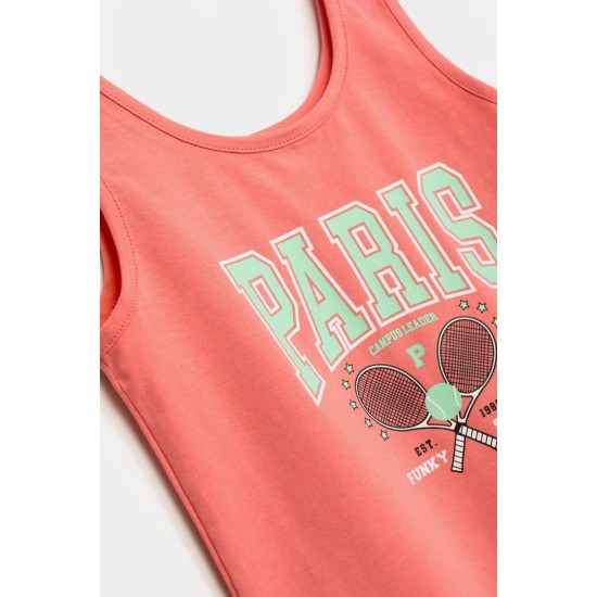 FUNKY Σετ Αμάνικο και Σορτς 124-524134 Κοραλί 