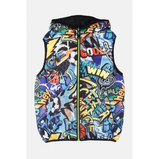 JOYCE Μπουφάν Αμάνικο 2442906 Μαύρο 