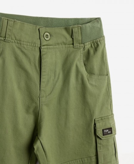 FUNKY Βερμούδα Cargo 124-113100 Χακί 