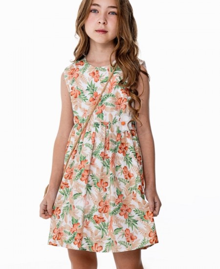 FUNKY Φόρεμα με Ψάθινη Τσάντα 124-529123 Φλοράλ 