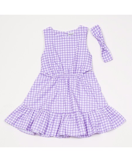 TRAX Φόρεμα και Κορδέλα 45165 Λιλά 