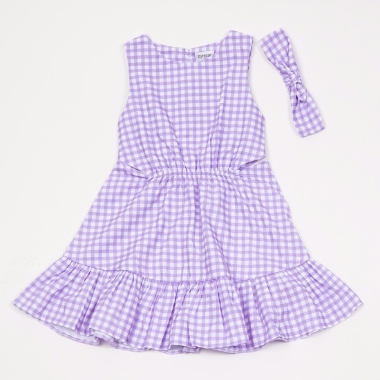 TRAX Φόρεμα και Κορδέλα 45165 Λιλά 