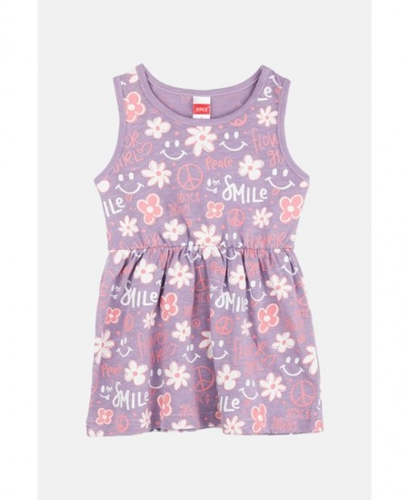 JOYCE Φορέματα 2τμχ 2411605 Ροδακινί/Μωβ Φλοράλ 