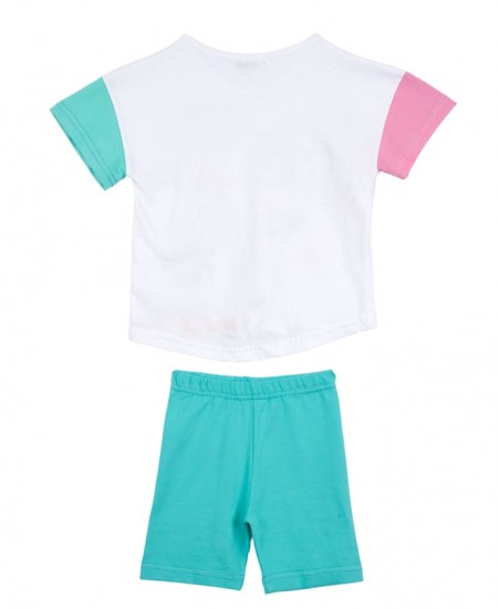 FRENZY Σετ Μπλούζα και Κολάν 62415435 Λευκό/Βεραμάν 