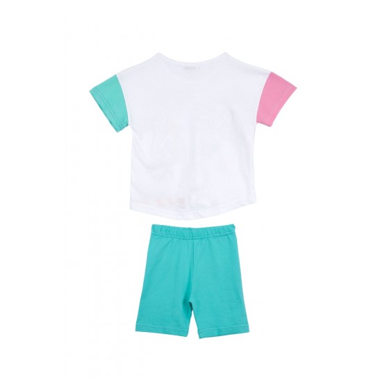 FRENZY Σετ Μπλούζα και Κολάν 62415435 Λευκό/Βεραμάν 