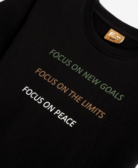 FUNKY Μπλούζα με Κοντό Μανίκι 124-105120 Μαύρη 