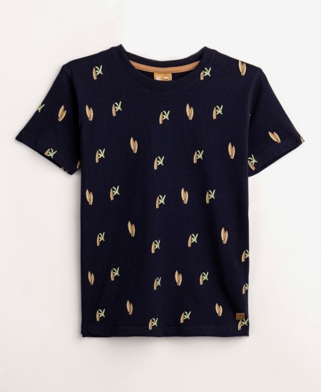 FUNKY Μπλούζα με Κοντό Μανίκι 124-105101 Μπλε 