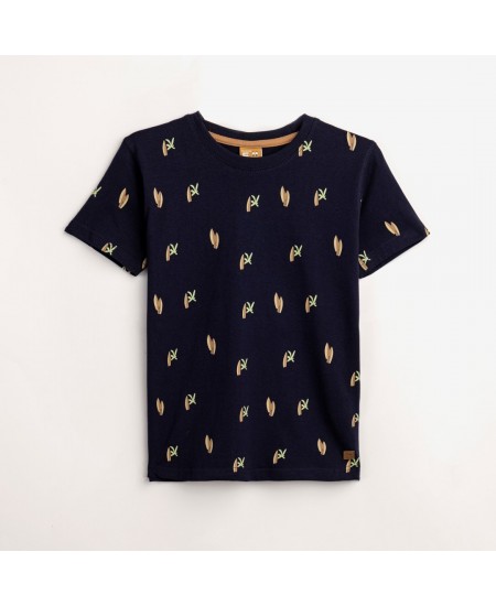 FUNKY Μπλούζα με Κοντό Μανίκι 124-105101 Μπλε 