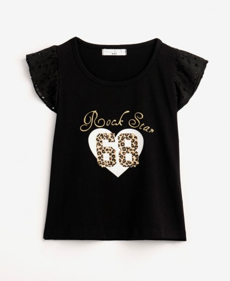 FUNKY Μπλούζα 124-505110 Μαύρη 