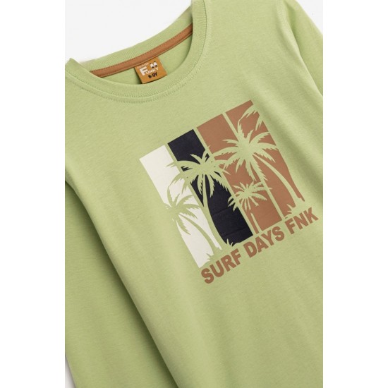 FUNKY Μπλούζα 124-106100  Λαχανί