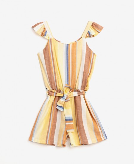 FUNKY Ολόσωμο Σορτς με Ζώνη 124-535103 Μπεζ