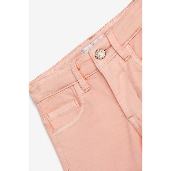 FUNKY Παντελόνι Wide Leg 124-731102 Ροζ 