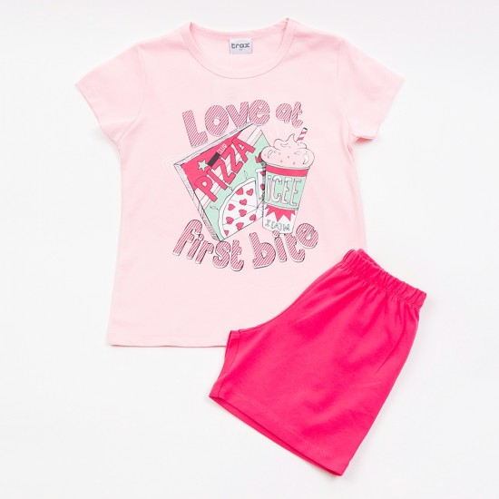 TRAX Πιτζάμα 45191 Ροζ/Φουξ