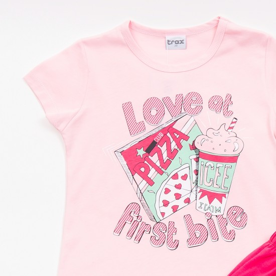 TRAX Πιτζάμα 45191 Ροζ/Φουξ