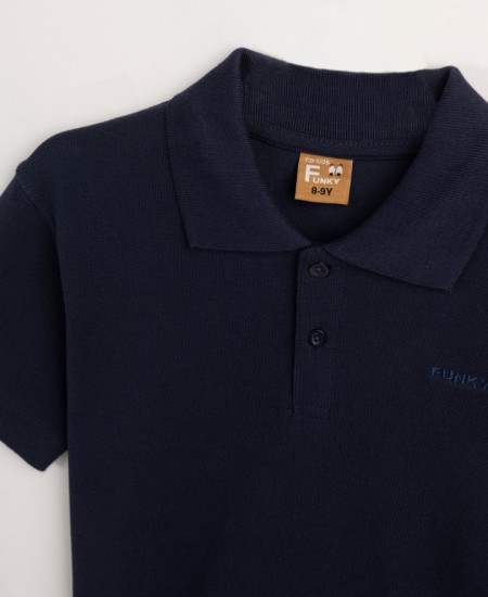 FUNKY Μπλούζα Πόλο 124-189100 Μπλε 