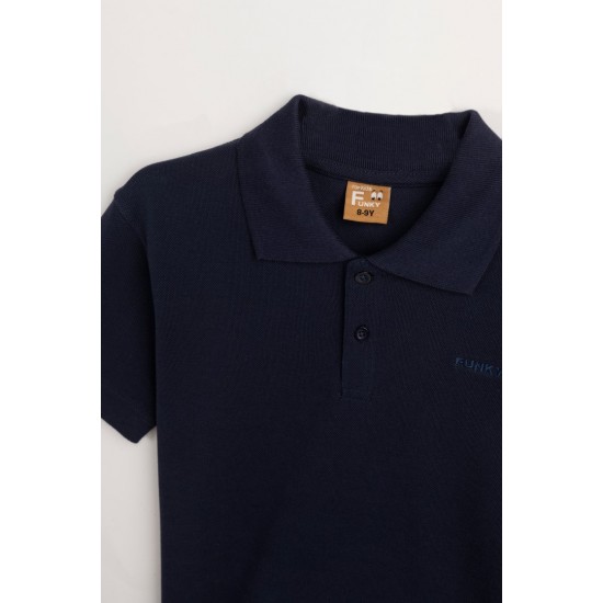 FUNKY Μπλούζα Πόλο 124-189100 Μπλε 