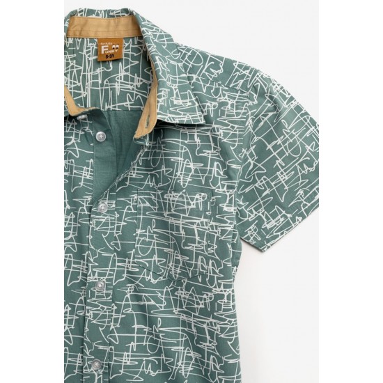 FUNKY Πουκάμισο 124-108102 Τυρκουάζ 