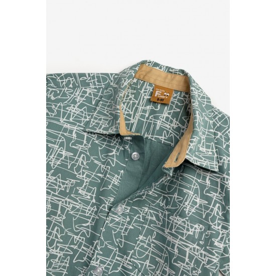 FUNKY Πουκάμισο 124-108102 Τυρκουάζ 