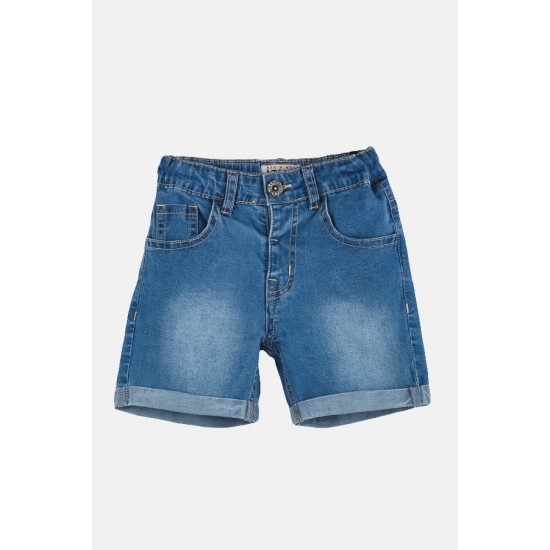 JOYCE Σετ Πουκάμισο, Μπλούζα και Βερμούδα Τζιν 2442015 Λευκό/Μπλε 