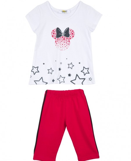 FRENZY Σετ Μπλούζα και Κολάν 62415445 Λευκό/Κόκκινο 