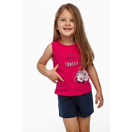 FUNKY Σετ Αμάνικο και Σορτς 124-724138 Φουξ/Μπλε