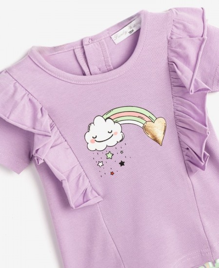 FUNKY Σετ Μπλούζα και Κολάν 124-919109 Λιλά  