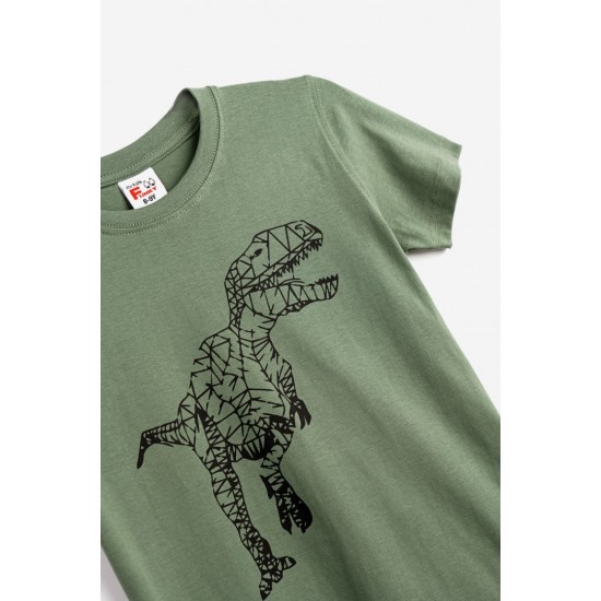 FUNKY Σετ Μπλούζα και Βερμούδα 124-101131 Χακί/Μαύρο 