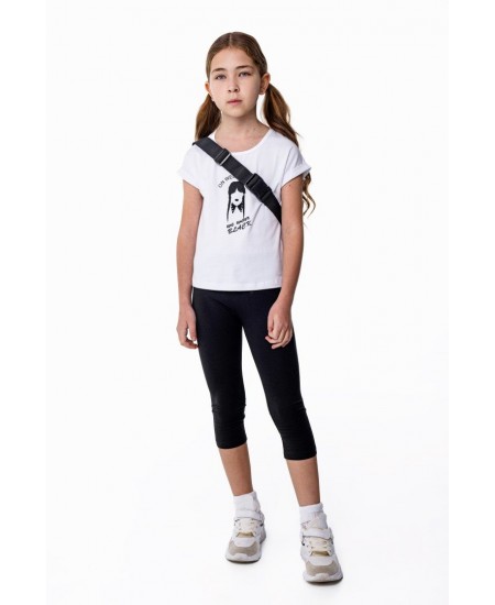 FUNKY Σετ Μπλούζα και Κολάν 124-539111 Λευκό/Μαύρο