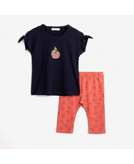 FUNKY Σετ Μπλούζα και Κολάν 124-719106 Μπλε/Ροδακινί