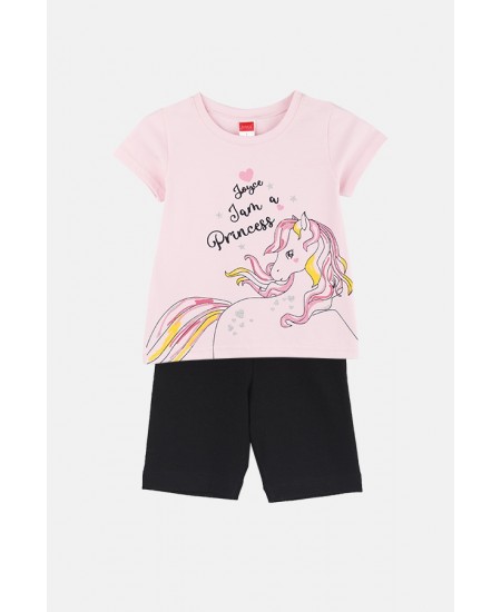 JOYCE Σετ Μπλούζα και Κολάν 2411118 Ροζ/Μαύρο 