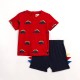 FUNKY Σετ Μπλούζα και Βερμούδα 124-801105 Κόκκινο/Μπλε