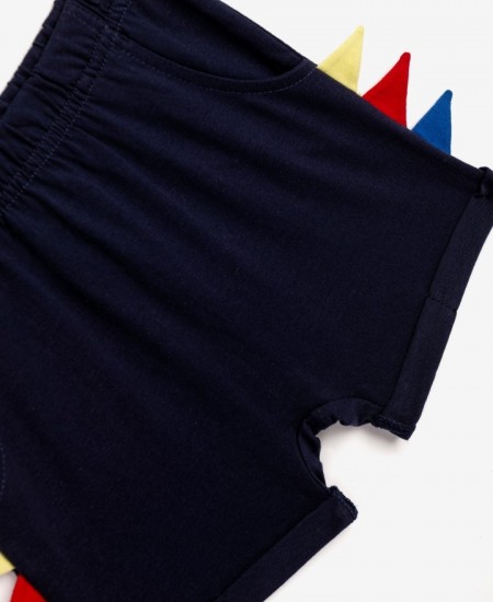 FUNKY Σετ Μπλούζα και Βερμούδα 124-801105 Κόκκινο/Μπλε