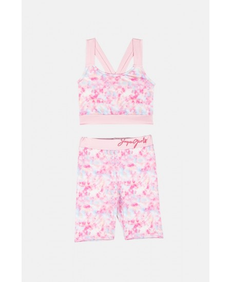 JOYCE Σετ Μπουστάκι και Κολάν Ποδηλατικό 2413138 Ροζ 