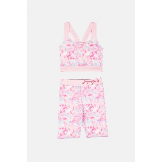 JOYCE Σετ Μπουστάκι και Κολάν Ποδηλατικό 2413138 Ροζ 