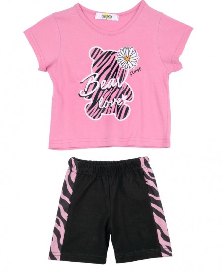 FRENZY Σετ Μπλούζα και Κολάν 62415443 Ροζ/Μαύρο 