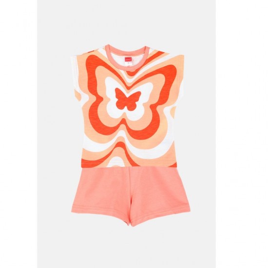 JOYCE Σετ Μπλούζα και Σορτς 2411131 Πορτοκαλί 