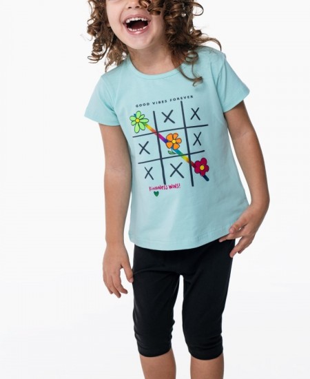 FUNKY Σετ Μπλούζα και Κολάν 124-720100 Γαλάζιο 