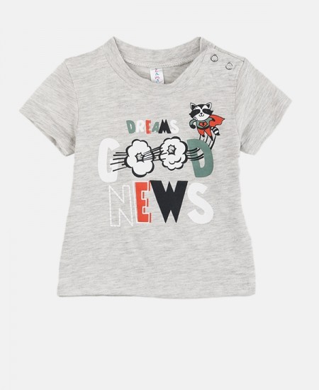 DREAMS Σετ Ζακέτα και Κοντομάνικο 2422001 Χακί/Γκρι 