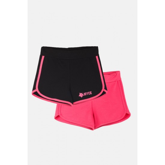 JOYCE Σορτς 2τμχ 2413407 Μαύρο/Φουξ 