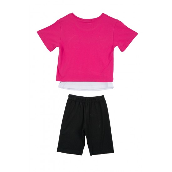 FRENZY Σετ Μπλούζα, Τιραντάκι και Κολάν 63415407 Φουξ/Μαύρο