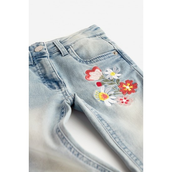 FUNKY Τζίν με Κέντημα 124-712101 Μπλε 