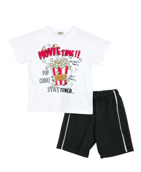 FRENZY Σετ Μπλούζα και Βερμούδα 72415449 Λευκό 