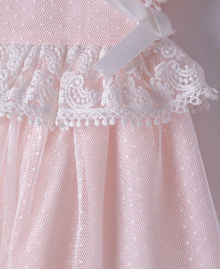 ΕΒΙΤΑ Φόρεμα και Κορδέλα 242528 Ροζ 