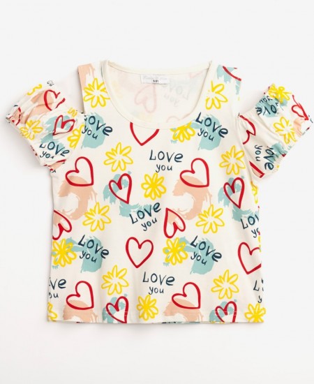 FUNKY Μπλούζα 124-505117 Εκρού