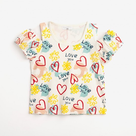 FUNKY Μπλούζα 124-505117 Εκρού