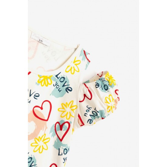 FUNKY Μπλούζα 124-505117 Εκρού