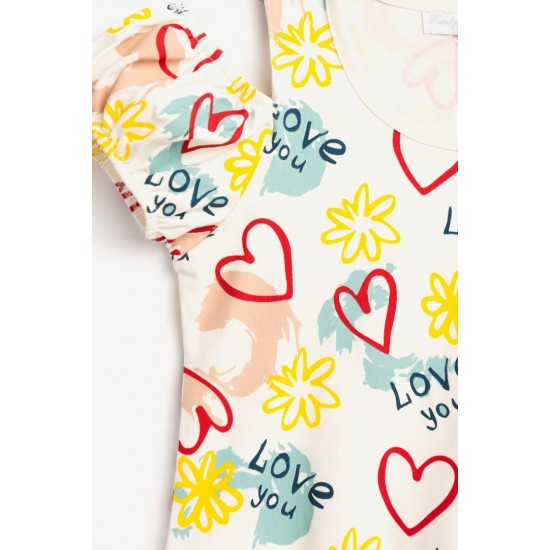 FUNKY Μπλούζα 124-505117 Εκρού